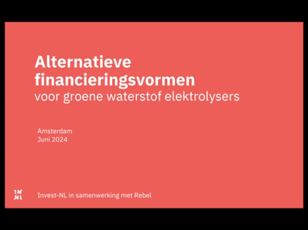 Alternatieve financieringsvormen voor elektrolyse opschaling